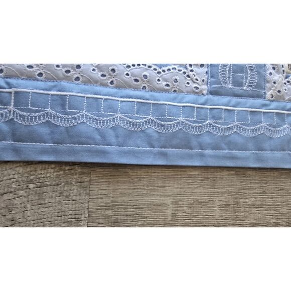 Sweet Handmade One of a Kind 38" Square Quilt ~ Detailed Embroidered Panels - Picture 16 of 16